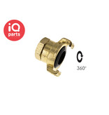 IQ-Parts IQ-Parts Tuinslang-snelkoppeling | 40 mm | binnendraad | draaibaar | messing