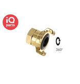 IQ-Parts IQ-Parts Tuinslang-snelkoppeling | 40 mm | binnendraad | draaibaar | messing