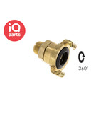IQ-Parts IQ-Parts Tuinslang-snelkoppeling | 40 mm | buitendraad | draaibaar | messing