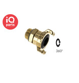 IQ-Parts IQ-Parts Gartenschlauch-Schnellkupplung | 40 mm | Außengewinde | Drehbar | Messing