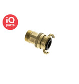 IQ-Parts IQ-Parts Safety Garden hose quick coupling | 40 mm | male thread | brass