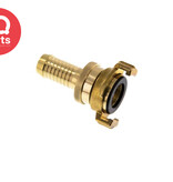 IQ-Parts IQ-Parts Gartenschlauch-Sicherheits-Schnellkupplung | 40 mm | Schlauchtülle | Messing