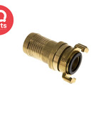 IQ-Parts IQ-Parts Safety Garden hose quick coupling | 40 mm | hose barb | brass