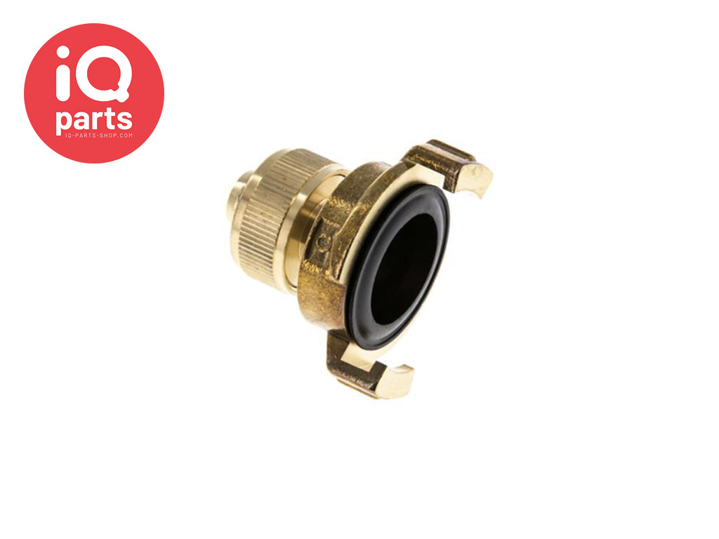 IQ-Parts Garden hose quick coupling | 40 mm | screw connection | brass