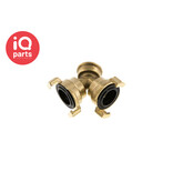IQ-Parts IQ-Parts Garden hose quick coupling | 40 mm | Y-distributor | brass