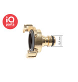 IQ-Parts IQ-Parts Garden hose quick coupling | 40 mm | Gardena system | brass