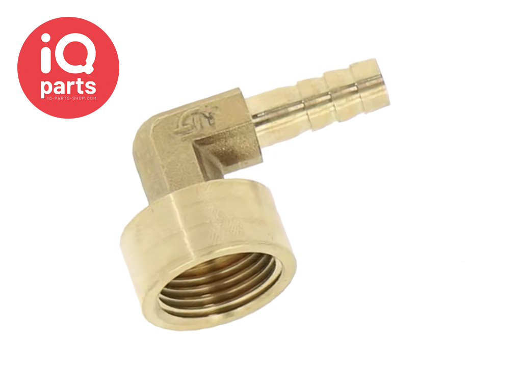 Hose Connector | Female thread (BSPT) | 90º | Brass