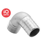 IQ-Parts IQ-Parts - Slangpilaar | Buitendraad (BSPT) | 90º | RVS 304