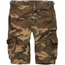 Vintage Industries Gandor short WOODLAND CAMO Korte broek (met ritsen)