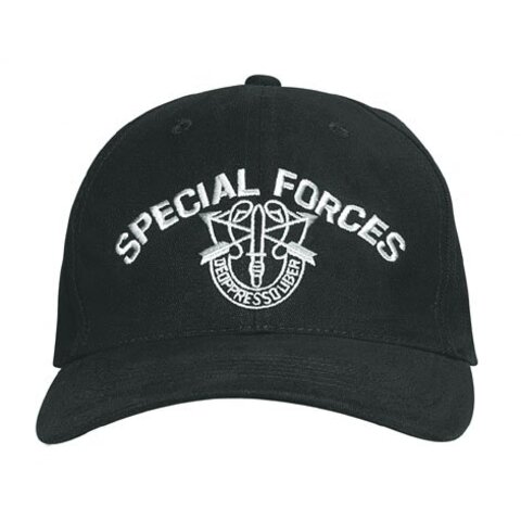 Baseball cap Special forces Zwart