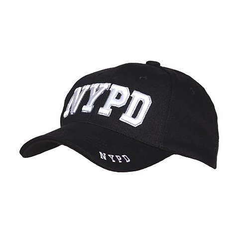 Zwarte baseball cap met NYPD logo