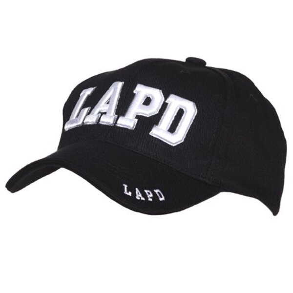 101 inc. Zwarte baseball cap met LAPD logo
