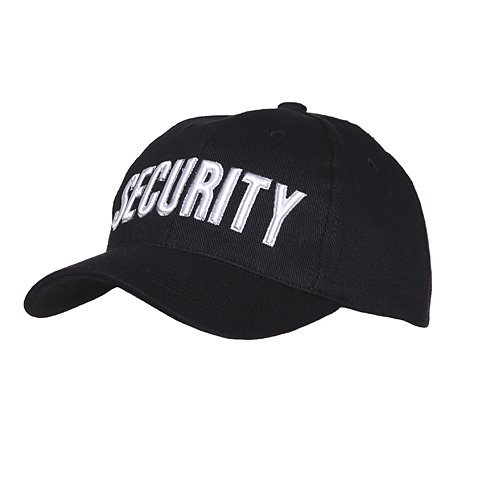 Zwarte baseball cap met Security