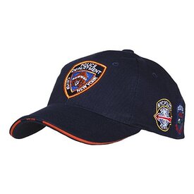  Blauwe baseball cap met NYPD patches