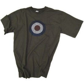  T-shirt met Royal Air Force logo Groen