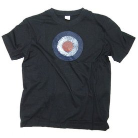  T-shirt met Royal Air Force logo Zwart