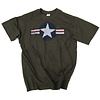 T-shirt met USAF logo Groen