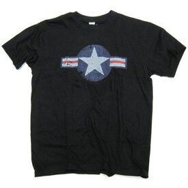  T-shirt met United States Air Force logo Zwart