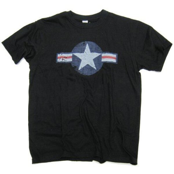  T-shirt met USAF logo Black