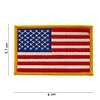 Amerikaanse USA vlag embleem Gouden rand 5,7x9