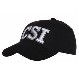 101 inc. Zwarte baseball cap met CSI logo