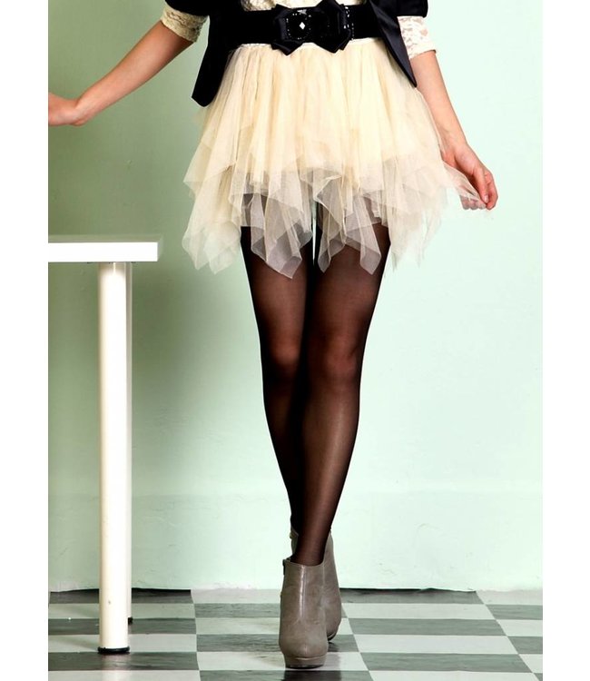 MARIANNE Kate 35 zilveren panty met glans