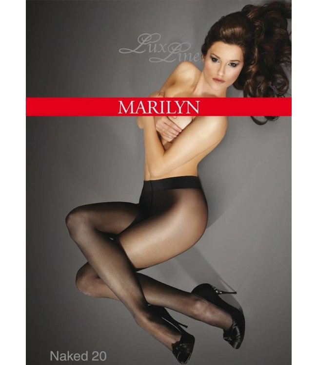 MARILYN Naked 20 grijze sheer-to-waist panty