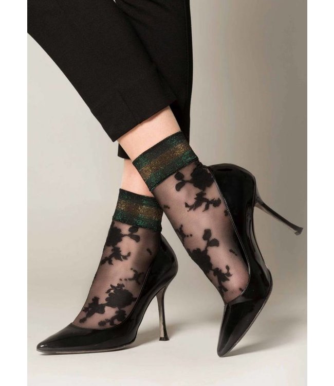 MARCMARCS Elegant Glitter zwarte glittersokken