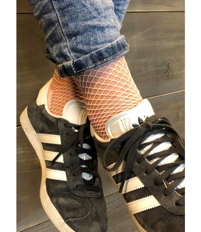 MARIANNE Kiki roze visnetsokken