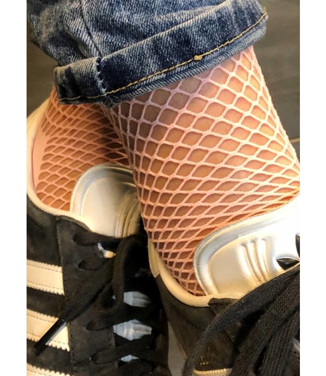 MARIANNE Kiki roze visnetsokken