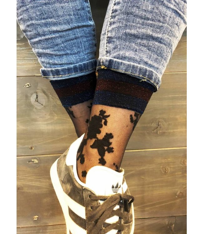 MARCMARCS Elegant Glitter zwarte glittersokken