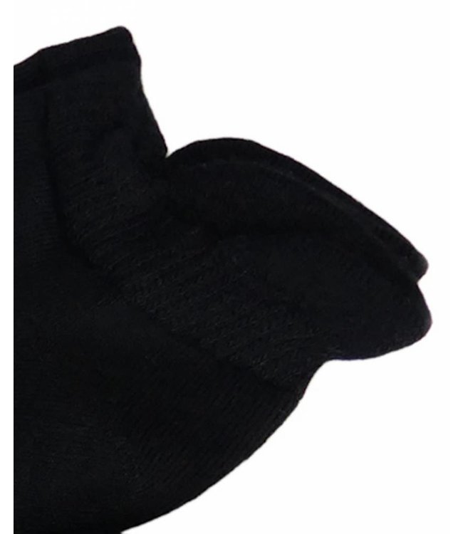 TECKEL Sporty Teddy zwarte sneakersokken