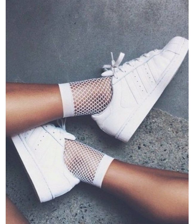 MARIANNE Kiki roze visnetsokken