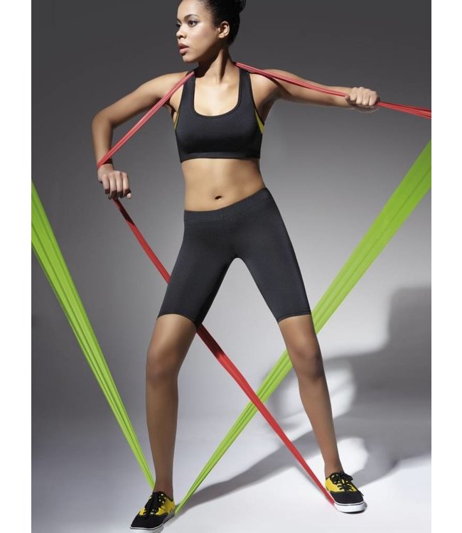 BAS BLEU Forcefit korte, zwarte sport shorts