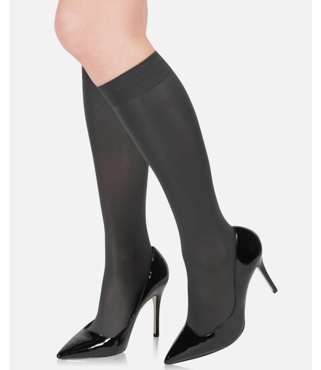 FIORE Ula 60 kniekousen zwart