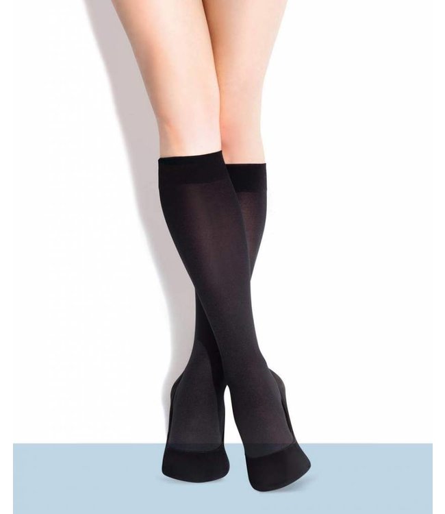 FIORE Ula 60 kniekousen zwart