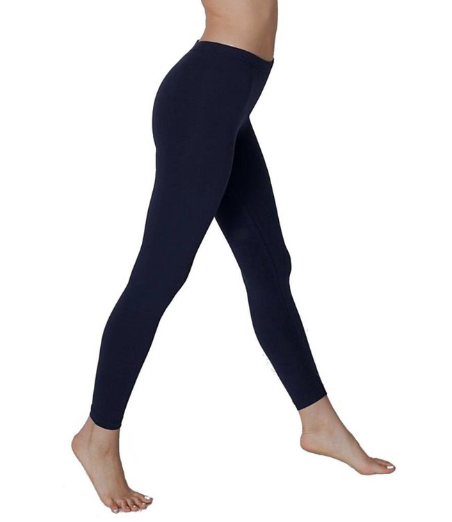 SARLINI Rose katoenen zwarte enkellegging