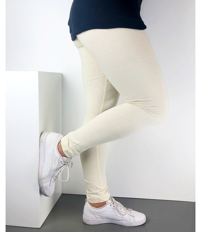 SARLINI Rose katoenen, ecru enkellegging