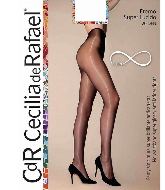 Cecilia de Rafael Eterno Superlucido 20 zwarte glanspanty