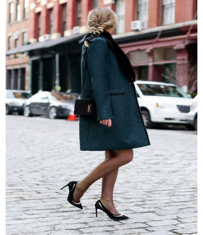 MARIANNE Beautiful Satin 15 blauwe panty