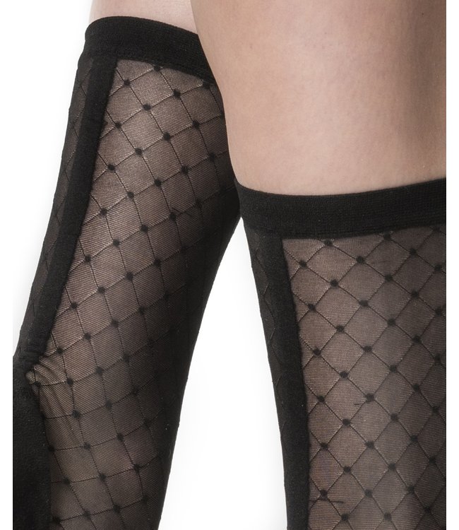 MARCMARCS Ella zwarte, chique pantykousjes