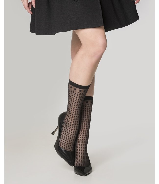 MARCMARCS Blocs All Over pantykousjes zwart