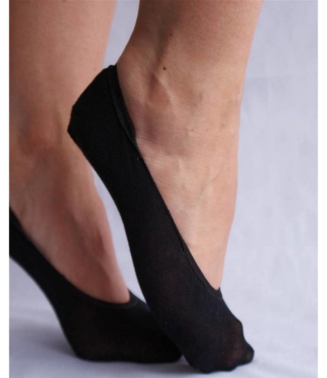 TECKEL 2x Joy zwarte kousenvoetjes