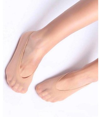 TECKEL 2 paar Joy kousenvoetjes huidkleur