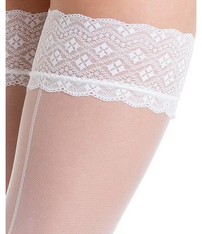 FIORE Celia zwarte stayups met naad