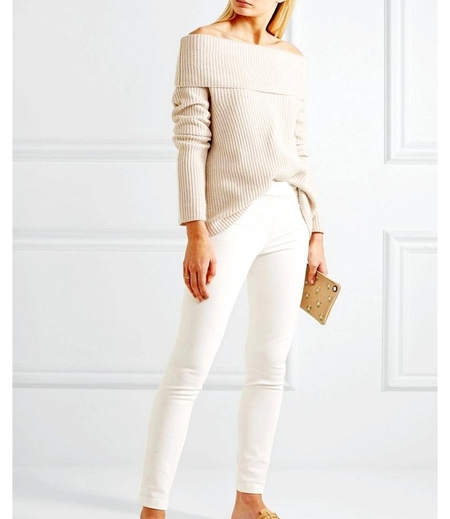 SARLINI Rose katoenen, ecru enkellegging