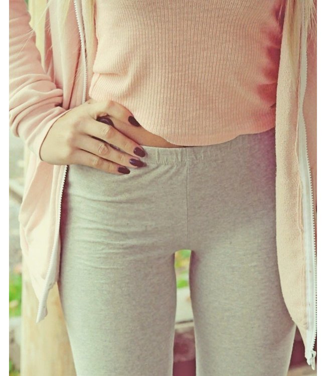 Rose katoenen, grijze enkellegging - Foto 4 Soshin