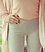 Rose katoenen, grijze enkellegging - Foto 4 Soshin