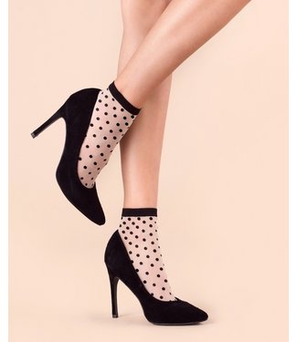 FIORE Cute 20 dots huidskleur enkelsokjes