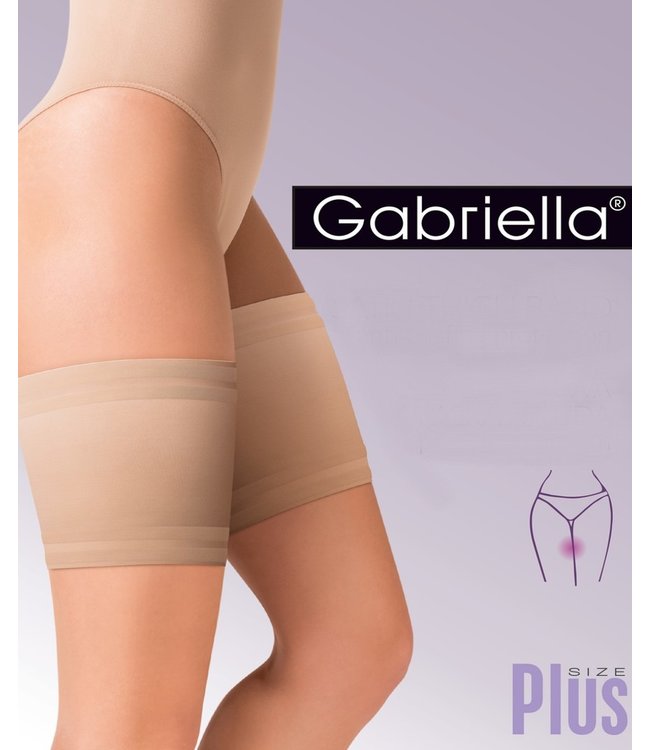 GABRIELLA Satin anti-schuur kousenband zwart